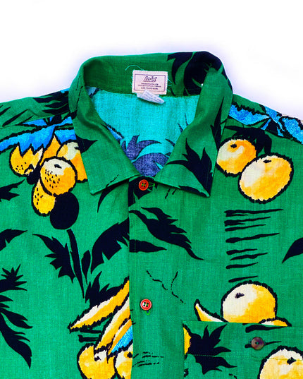 Vintage Fruity Button-Up Shirt - Holiday Sweater Collection