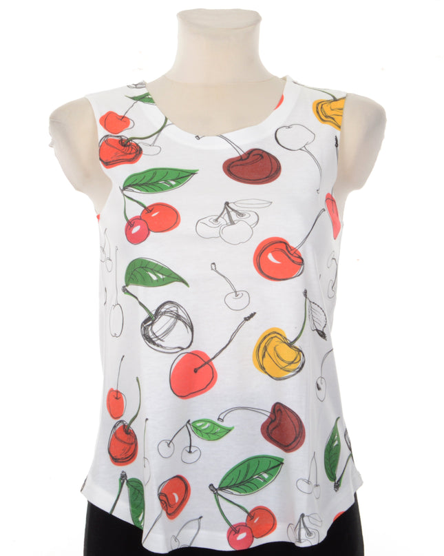 Unisex Fruit Graphic Loose Tank Top
