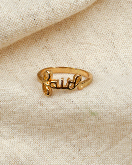 Faith Design Ring