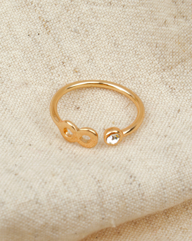 Gemstone Infinity Ring