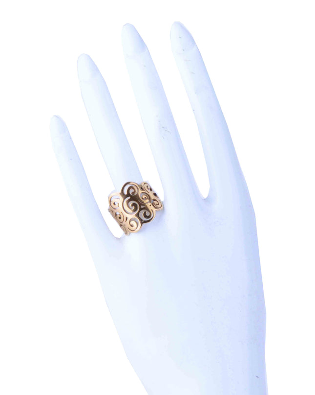 Wave Filigree Ring