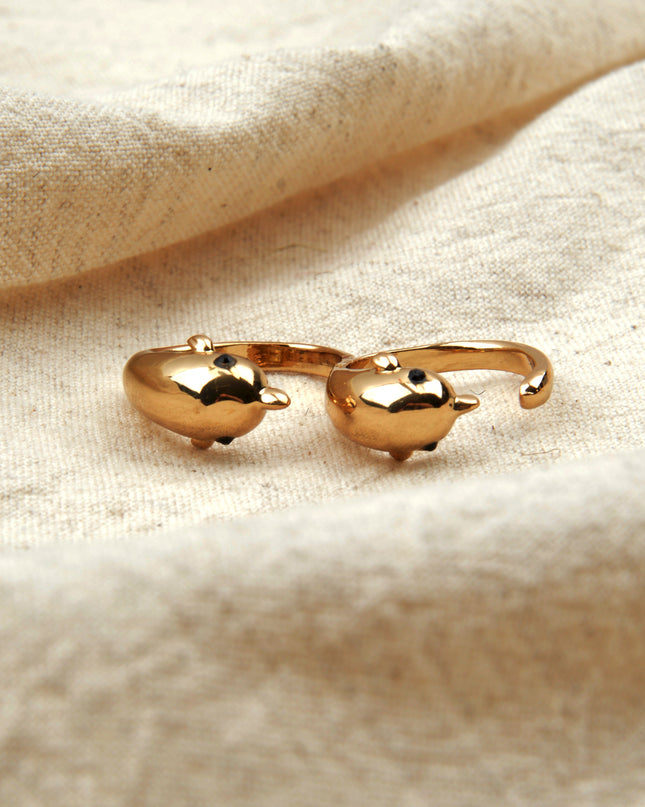 Anillo Doble Delfín