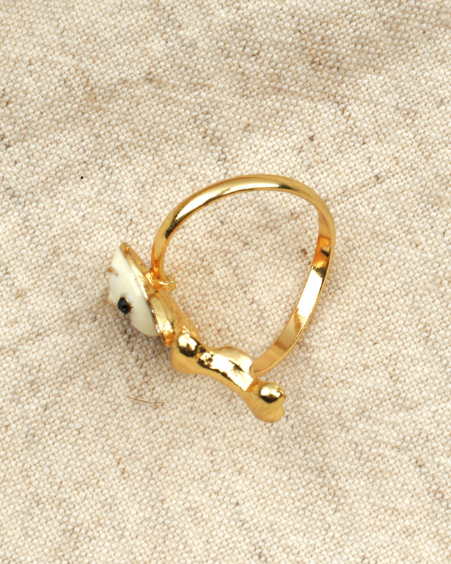 Anillo Frenchie y Bone