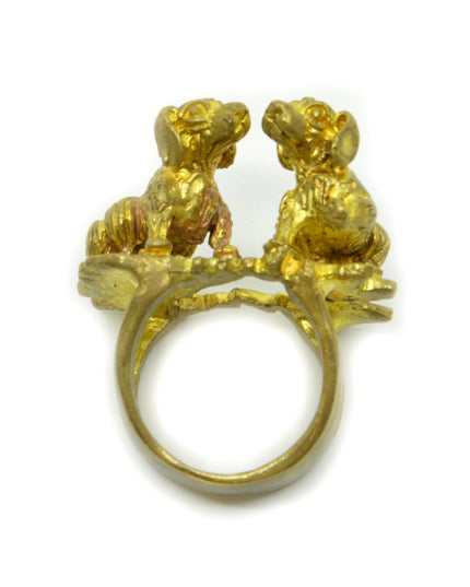 Dachshund Copper Ring