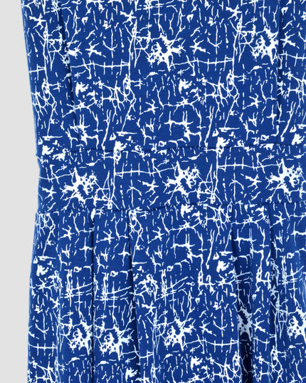 Vestido de cebolla desgastada azul