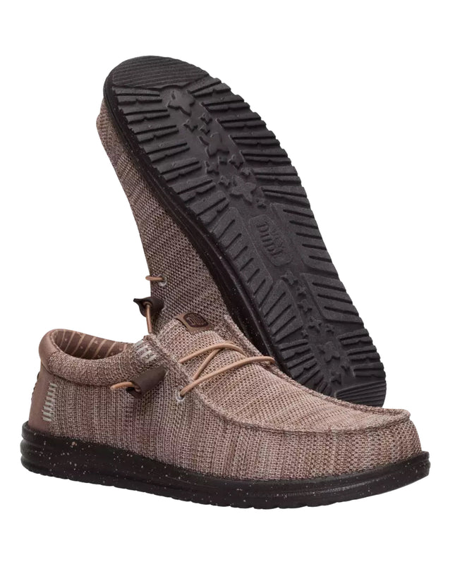 HeyDude - Wally Stretch Sox Deep Taupe-Mole Brown