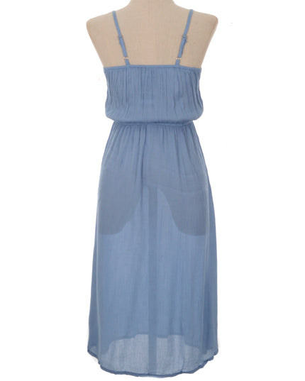 Light Blue Embroidered Dress