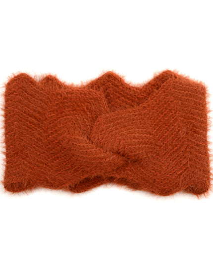 Brick Red Wavy Headband | Christmas Collection