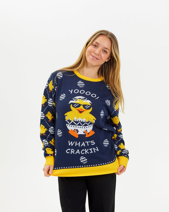 What's Cracking Easter Sweater - Women's Style