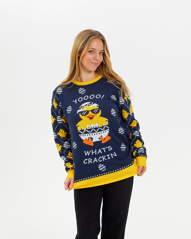 What's Cracking Easter Sweater - Women's Style