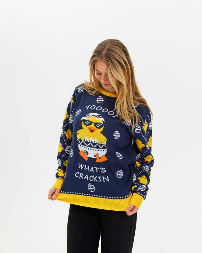 What's Cracking Easter Sweater - Women's Style