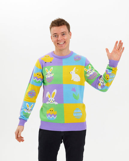 Patchwork Easter Sweater - Women's Edition