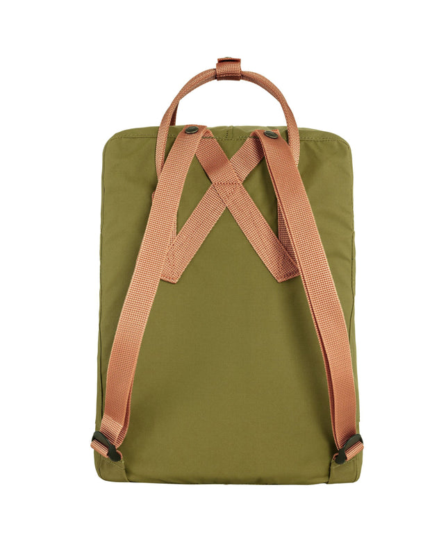 Fjallraven Kanken Backpack in Foliage Green & Peach Sand