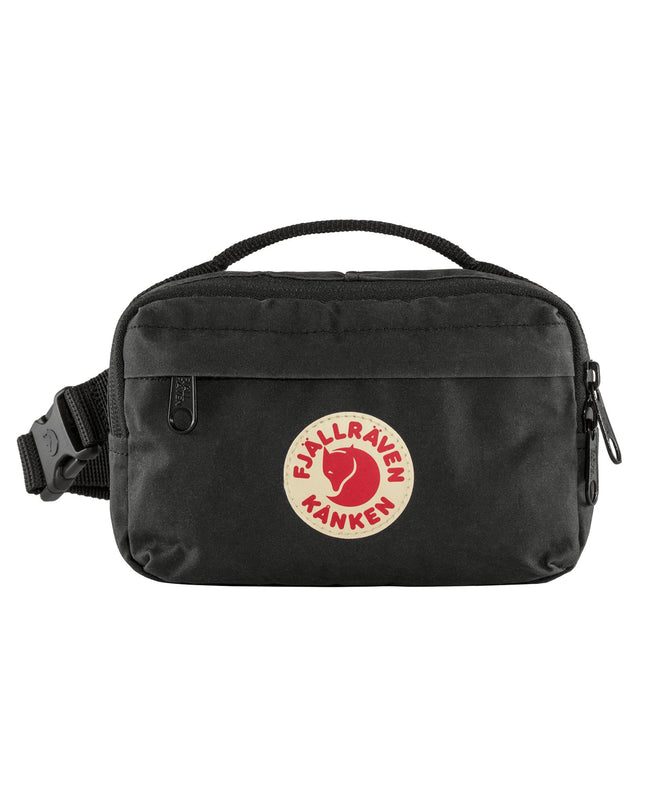 Fjallraven Kanken Hip Pack - Black | Handle: fjallraven-kanken-hip-pack-black