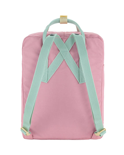 Fjallraven Kanken Koncept Backpack in Pink Mint Green