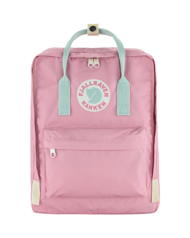 Fjallraven Kanken Koncept Backpack in Pink Mint Green