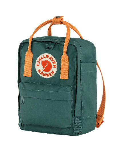 Fjallraven Kanken Mini Backpack - Arctic Green & Spicy Orange