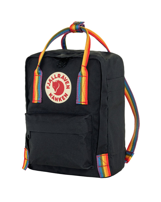 Fjallraven Kanken Mini - Negro-Arcoíris