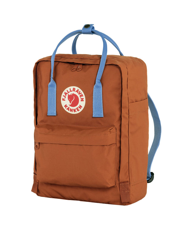 Fjallraven Kanken Backpack in Terracotta Brown & Ultramarine