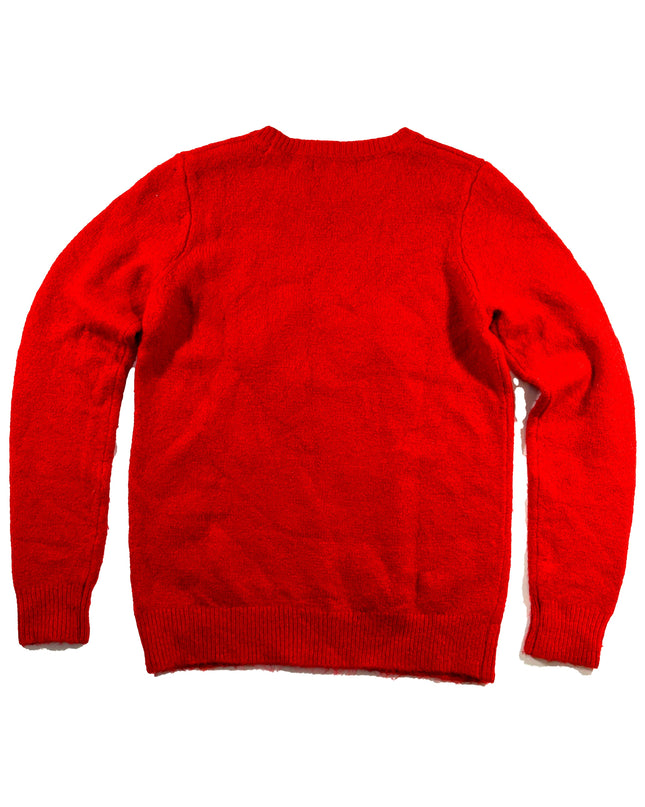 Vintage Christmas Sweater - Santa Dalmatian Ugly Christmas Sweater