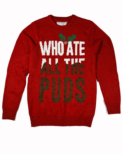 Who Ate All the Puds Ugly Christmas Sweater