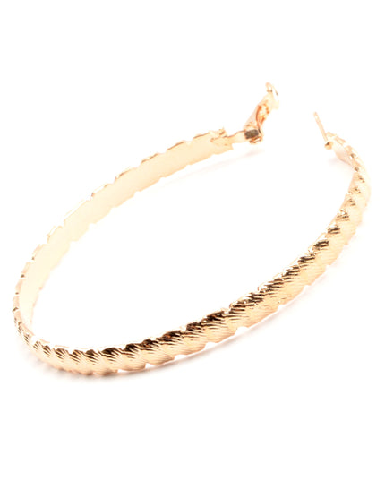 Hoop Earrings - Wavy