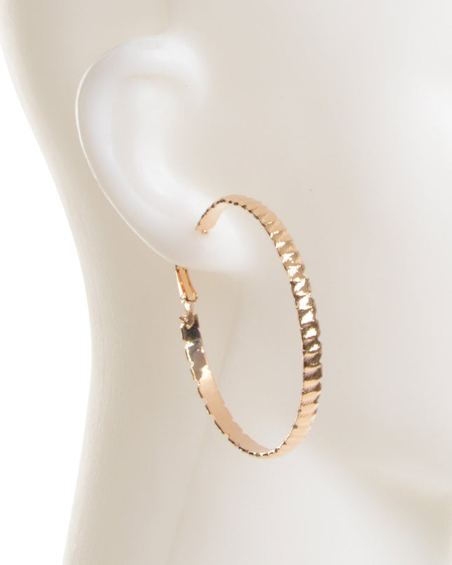 Hoop Earrings - Wavy
