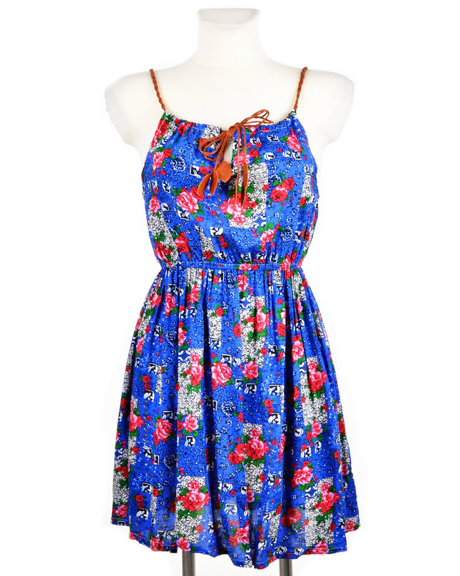 Blue Floral Summer Dress - Elegant and Breezy