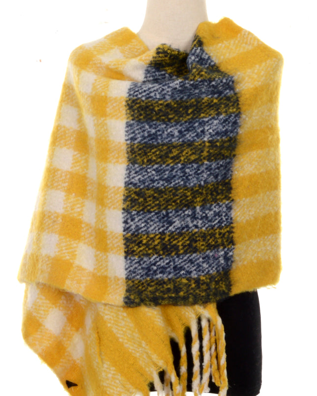 Yellow Plaid Scarf