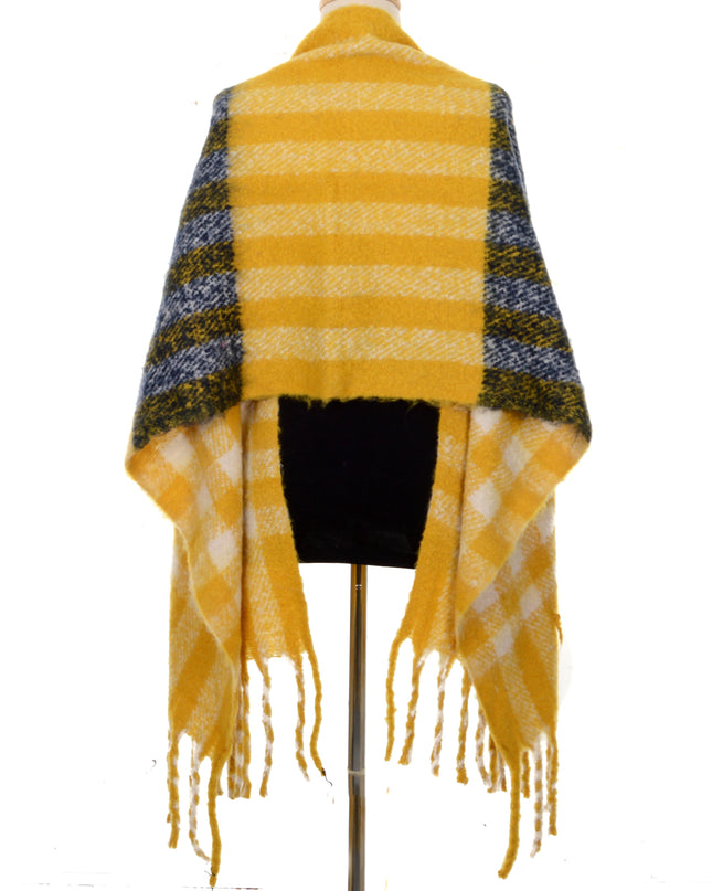 Yellow Plaid Scarf