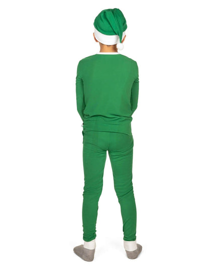 Boy's Elf Crew Neck Pajama Set
