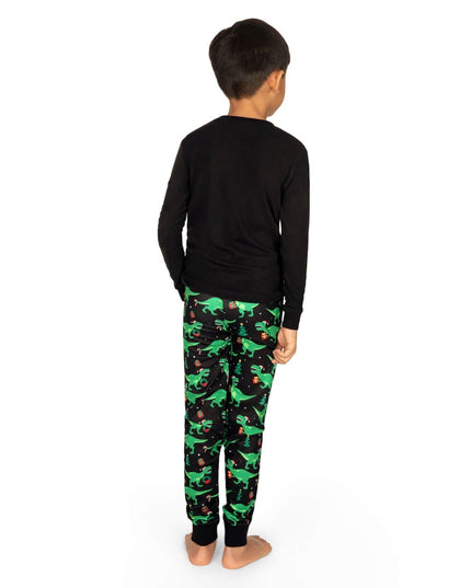 Boy's Rawr Dinosaur Crew Neck Pajama Set