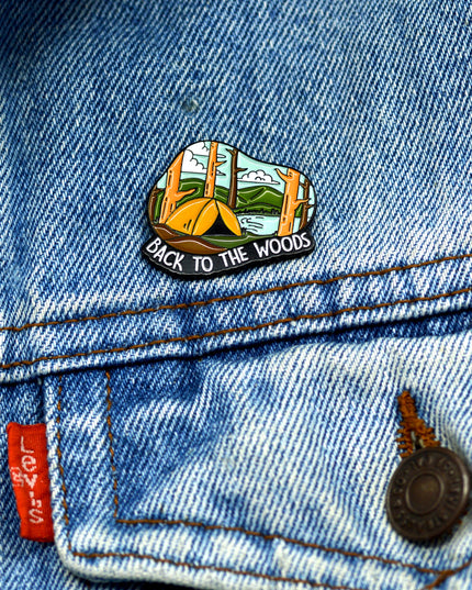 Back to the Woods Enamel Pin