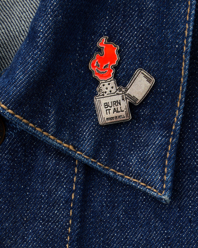 Burn It All Easter Pin