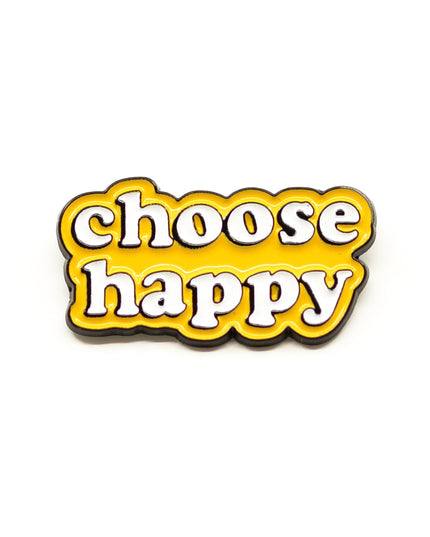 Choose Happy Enamel Pin
