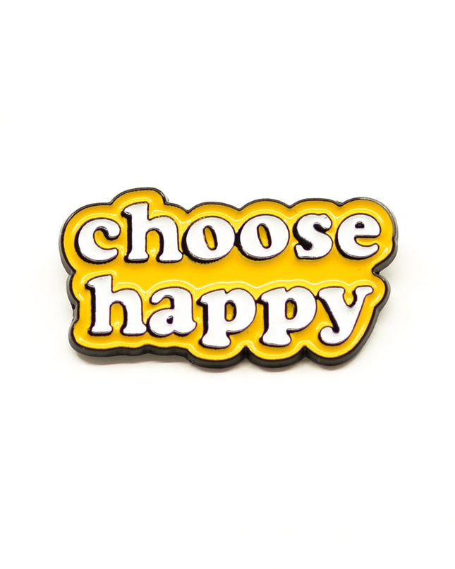 Choose Happy Emalje Pin