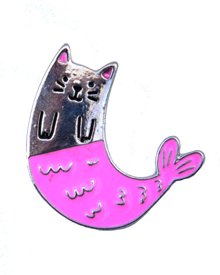 Cat Mermaid Pin - Fun Halloween Costume Accessory