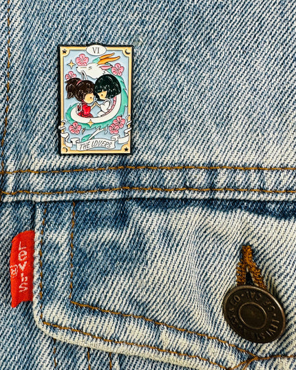 Pin de Tarot Manga - Accesorio de Amantes