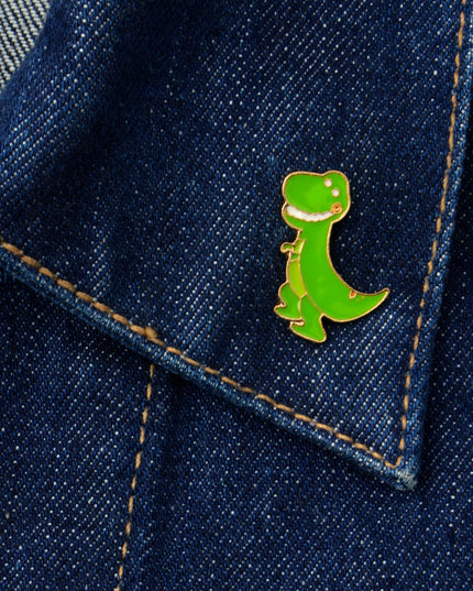 Dino V Pin Badge