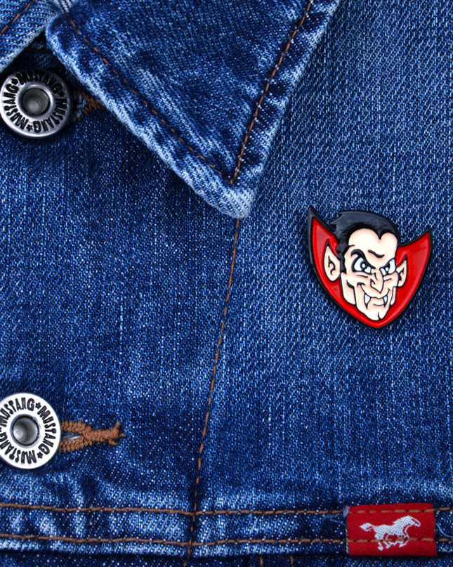 Dracula Pin - Classic Halloween Accessory