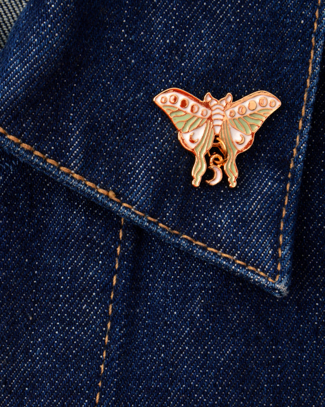 Elegant Night Butterfly Pin