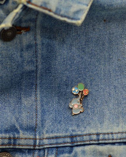 Badge - Elephant with Balloon