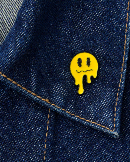 Blurred Face Enamel Pin