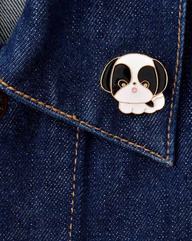 Fluffy Dog Pin for Valentine's Day