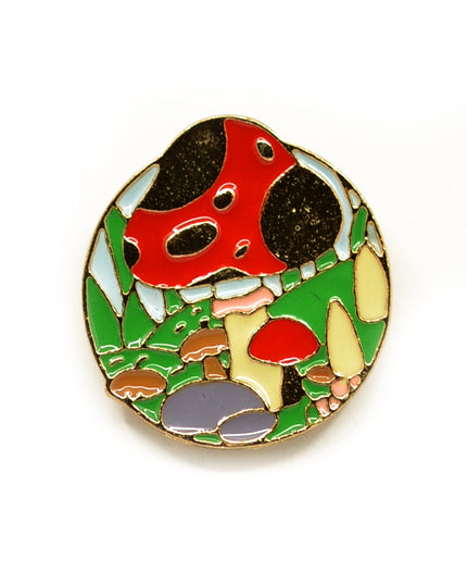 Mushroom Pin Badge