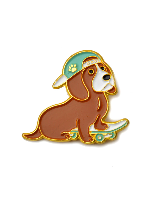 Skate Dog II Emalje Pin