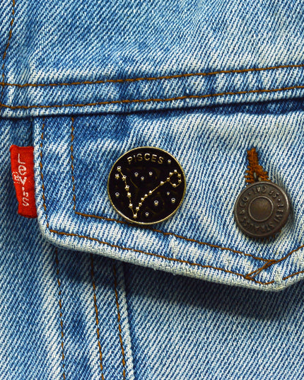Pisces Constellation Easter and Halloween Pin