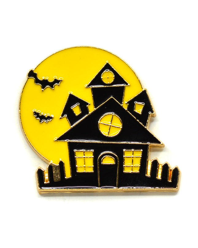 Pin de Casa Halloween - Accesorio Espeluznante