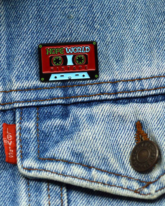 Hope World Badge - Inspirational Accessory