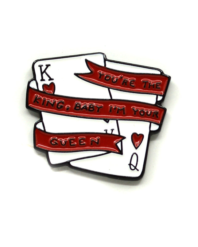 King and Queen Halloween Pin